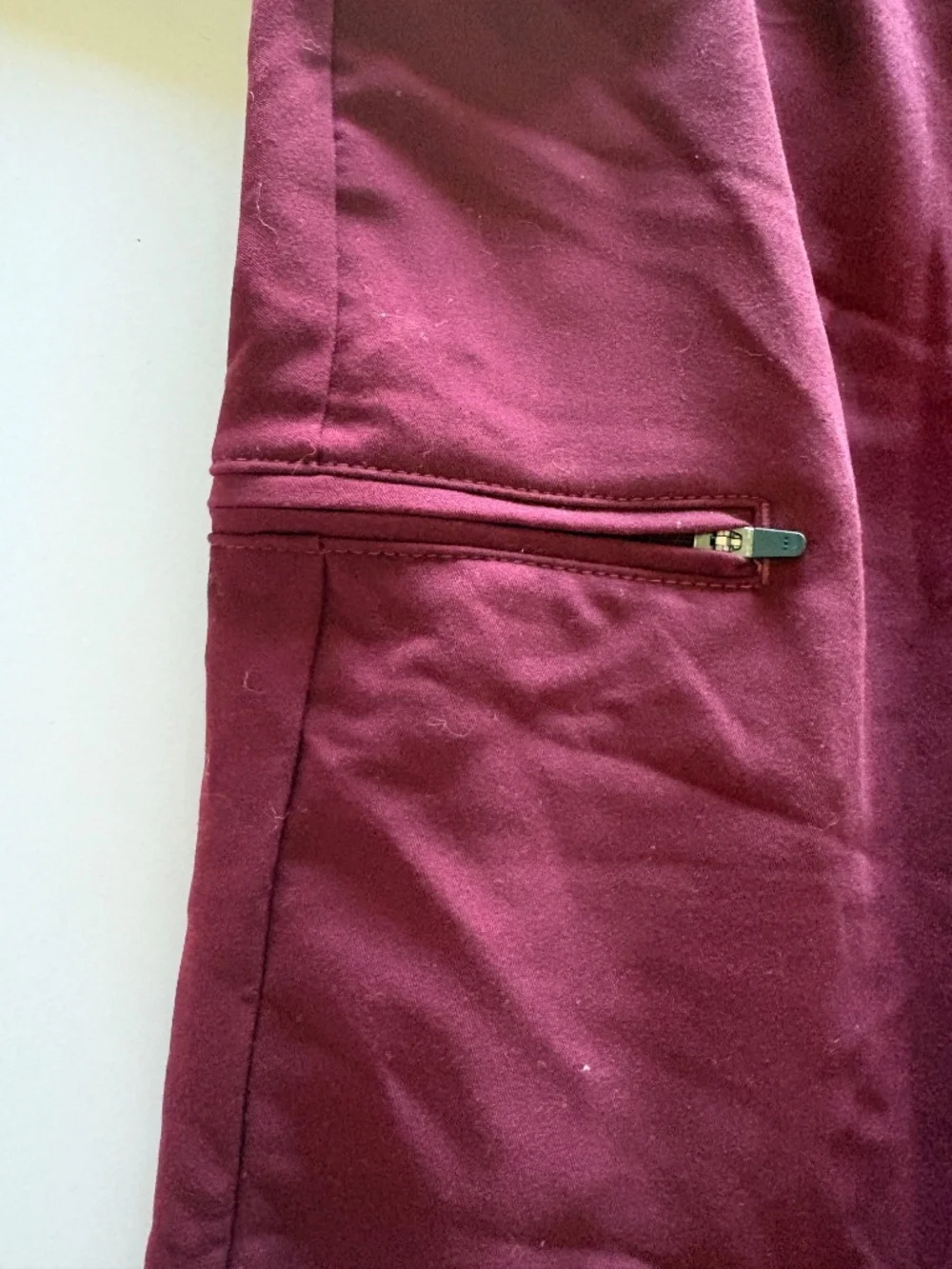 JAANUU Burgundy Scrub Set V-Neck Top Jogger Pants XL Petite